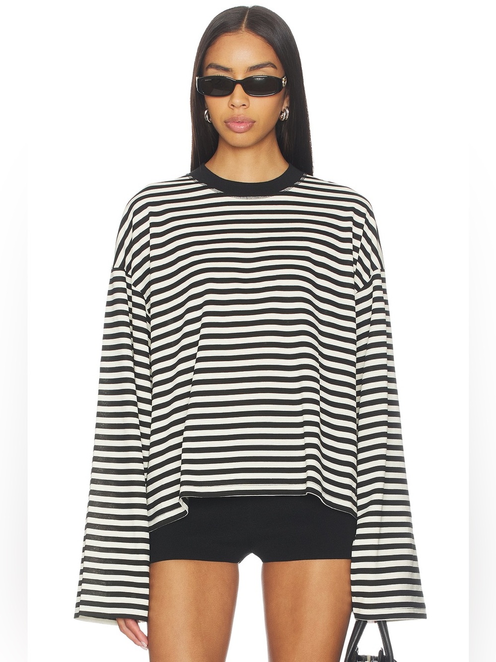 $110 NWT LIONESS BLOOM STRIPED LONG SLEEVE TOP